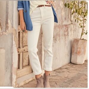 Driftwood Stella Classic Stright In Cloud White Jeans Pants $148!